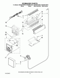 ICEMAKER PARTS Diagram and Parts List for KSRG25FVMS02  KitchenAid Refrigerator