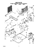 UNIT Diagram and Parts List for KTRS22MJBT01  KitchenAid Refrigerator