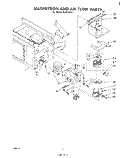 MAGNETRON AND AIR FLOW Diagram and Parts List for RJM74001  Whirlpool Microwave