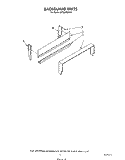 BACKGUARD Diagram and Parts List for SF302BSRW1  Whirlpool Range