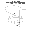 HEATER PARTS Diagram and Parts List for KUDK03ITBT3  KitchenAid Dishwasher