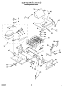 UPPER UNIT Diagram and Parts List for KSSS36QDW00  KitchenAid Refrigerator