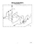 DRAIN PUMP Diagram and Parts List for JVGC535W0  Whirlpool Ice Maker