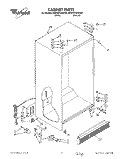 CABINET Diagram and Parts List for 8ED22DQXAN00  Whirlpool Refrigerator