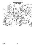 BULKHEAD Diagram and Parts List for TGDL640AN0  Whirlpool Dryer