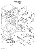 LINER PARTS Diagram and Parts List for IST183301  Inglis Refrigerator