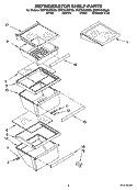 REFRIGERATOR SHELF PARTS Diagram and Parts List for ED2FHAXST05  Whirlpool Refrigerator