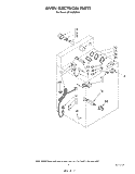 OVEN ELECTRICAL Diagram and Parts List for SF365BEPW4  Whirlpool Range