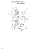 LATCH BOARD Diagram and Parts List for MHE11REQ0  Roper Microwave