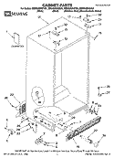 CABINET PARTS Diagram and Parts List for MSD2269KEB01  Whirlpool Refrigerator