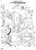 CABINET Diagram and Parts List for RGX6646AQ2  Roper Dryer