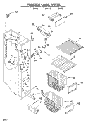 FREEZER LINER Diagram and Parts List for KSRG27FKBT01  KitchenAid Refrigerator