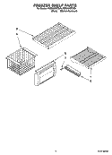 FREEZER SHELF PARTS Diagram and Parts List for KSSO42QTB00  KitchenAid Refrigerator
