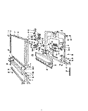 DOOR Diagram and Parts List for 8505L00  Roper Dishwasher