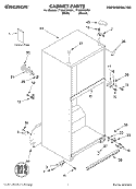 CABINET, LITERATURE Diagram and Parts List for TT18AKXKT01  Estate Refrigerator