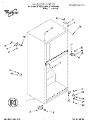 CABINET Diagram and Parts List for ET14NKXGW00  Whirlpool Refrigerator