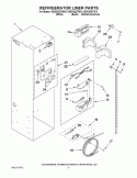 REFRIGERATOR LINER PARTS Diagram and Parts List for KSSS42QTB04  KitchenAid Refrigerator