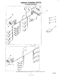 WIRING HARNESS Diagram and Parts List for LC4900XMW1  Whirlpool Washer