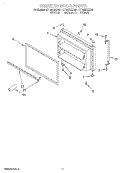 FREEZER DOOR, LIT/OPTIONAL Diagram and Parts List for GT19DKXGN01  Whirlpool Refrigerator