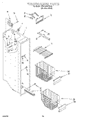 FREEZER LINER Diagram and Parts List for KSRB22QFSS00  KitchenAid Refrigerator