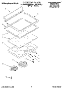 COOKTOP, LITERATURE Diagram and Parts List for KERC507YAL3  KitchenAid Range
