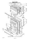 Part Location Diagram of 981961 Whirlpool TRIM RETAINER