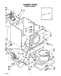 SECTION Diagram and Parts List for TEDL680AW0  Whirlpool Dryer