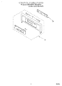 CONTROL PANEL Diagram and Parts List for RBD245PDQ7  Whirlpool Wall Oven