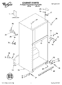 CABINET, LITERATURE Diagram and Parts List for ET9FTKXKT00  Whirlpool Refrigerator