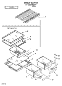 SHELF PARTS, OPTIONAL PARTS Diagram and Parts List for IPT164301  Inglis Refrigerator