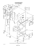 CABINET Diagram and Parts List for ET18PKXSW06  Whirlpool Refrigerator
