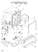 TUB ASSEMBLY Diagram and Parts List for DU925SCGQ2  Whirlpool Dishwasher