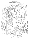 LINER Diagram and Parts List for RT16DKXDW02  Roper Refrigerator