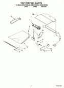 TOP VENTING PARTS, OPTIONAL PARTS (NOT INCLUDED) Diagram and Parts List for KEBS278SBL02  KitchenAid Wall Oven