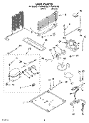 UNIT PARTS, OPTIONAL PARTS Diagram and Parts List for TT18HPXLT02  Estate Refrigerator