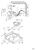 MACHINE BASE Diagram and Parts List for LXR9245EZ0  Whirlpool Washer
