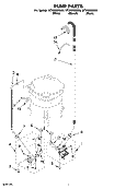 PUMP PARTS, OPTIONAL PARTS (NOT INCLUDED) Diagram and Parts List for WTW6300SB0  Whirlpool Washer