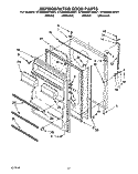 REFRIGERATOR DOOR Diagram and Parts List for ET20NMXAW01  Whirlpool Refrigerator