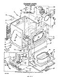 CABINET Diagram and Parts List for LG7081XSM1  Whirlpool Dryer