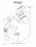 ICEMAKER PARTS Diagram and Parts List for CS22CFXTS03  Crosley Refrigerator