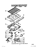 COMPARTMENT SEPARATOR Diagram and Parts List for 6ET16ZKXWG00  Whirlpool Refrigerator