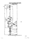 BRAKE AND DRIVE TUBE Diagram and Parts List for CA2762XWG0  Whirlpool Washer