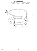 HEATER PARTS Diagram and Parts List for DUL240XTPS9  Whirlpool Dishwasher
