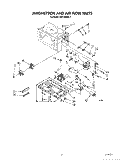 MAGNETRON AND AIRFLOW Diagram and Parts List for MW1200XS1  Whirlpool Microwave
