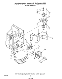 MAGNETRON AND AIRFLOW Diagram and Parts List for MW8800XS0  Whirlpool Microwave