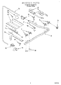 MANIFOLD Diagram and Parts List for FGP335BQ2  Roper Range