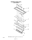 CONTROL PANEL Diagram and Parts List for RC8900XMH0  Whirlpool Cooktop