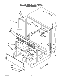 FRAME AND TANK Diagram and Parts List for KUDM22HT0  KitchenAid Dishwasher