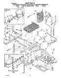 UNIT Diagram and Parts List for ED25DWXTW03  Whirlpool Refrigerator