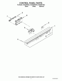 CONTROL PANEL PARTS Diagram and Parts List for KUDS35FXSS2  KitchenAid Dishwasher